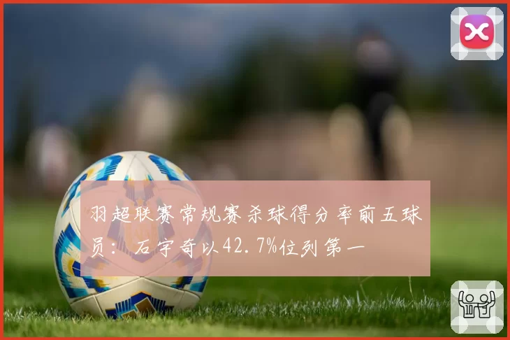羽超联赛常规赛杀球得分率前五球员：石宇奇以42.7%位列第一